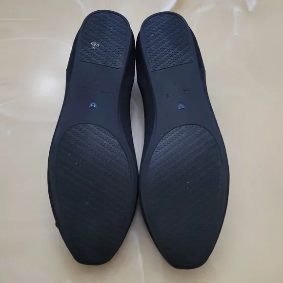 Rothy's The Petal Square Women's Slip On Flat in Black Size 12 - Picture 9 of 12